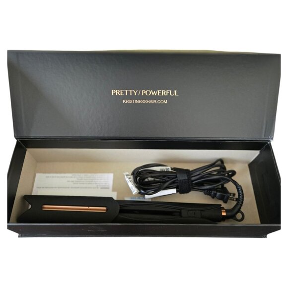Kristin Ess 3-In-One 1.25 Inch Ceramic Flat Iron Black New Open Box KES0195 - Picture 3 of 8